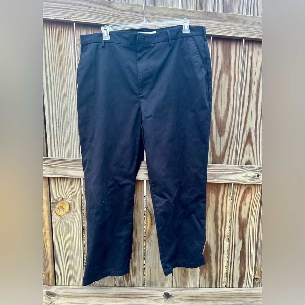 Amazon Essentials Pants Men’s Black Solid Work 40Wx29L